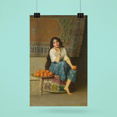 The Orange Seller by Enrique Serra Auqué, 1908 poster 6