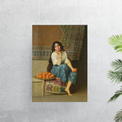 The Orange Seller by Enrique Serra Auqué, 1908 poster 7