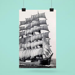 The Pamir, the Last Commercial Ocean-Going Sailing Ship, Rounding Cape Horn in 1949 poster 6
