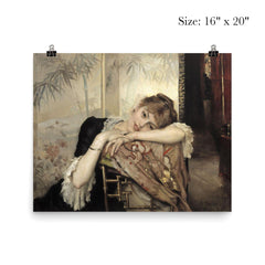 The Parisienne (Virginie) by Albert Edelfelt, 1883 poster 2