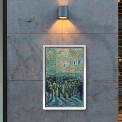 The Prison Courtyard by Vincent van Gogh, 1890 poster 2