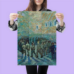 The Prison Courtyard by Vincent van Gogh, 1890 poster 3