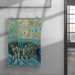 The Prison Courtyard by Vincent van Gogh, 1890 poster 4