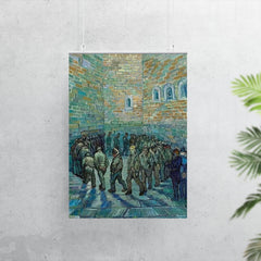 The Prison Courtyard by Vincent van Gogh, 1890 poster 7