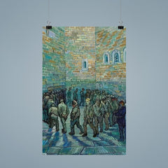 The Prison Courtyard by Vincent van Gogh, 1890 poster 9
