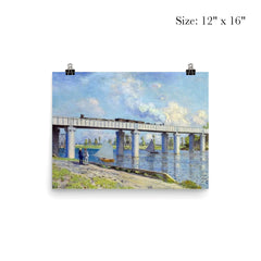 The Railway Bridge at Argenteuil by Claude Monet, 1873 poster 3