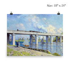 The Railway Bridge at Argenteuil by Claude Monet, 1873 poster 5