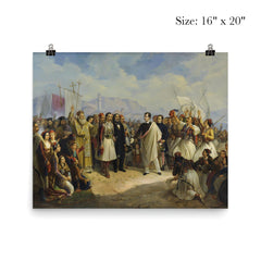 The Reception of Lord Byron at Missolonghi by Theodoros Vryzakis, 1861 poster 2