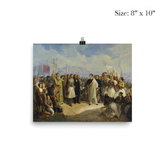 The Reception of Lord Byron at Missolonghi by Theodoros Vryzakis, 1861 poster 4