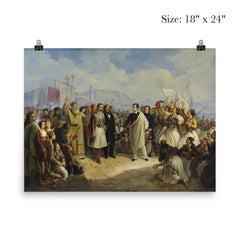 The Reception of Lord Byron at Missolonghi by Theodoros Vryzakis, 1861 poster 5
