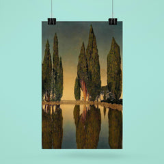 The Reservoir at Villa Falconieri, Frascati by Maxfield Parrish, 1903 poster 6