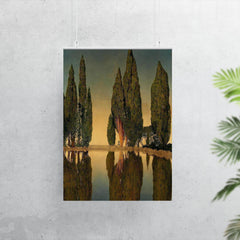 The Reservoir at Villa Falconieri, Frascati by Maxfield Parrish, 1903 poster 7