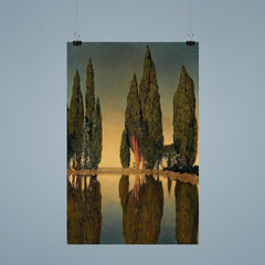 The Reservoir at Villa Falconieri, Frascati by Maxfield Parrish, 1903 poster 9