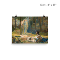 The Revelation - Brunnhilde Discovering Sieglinde and Siegmund by Gaston Bussiere poster 3