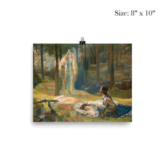 The Revelation - Brunnhilde Discovering Sieglinde and Siegmund by Gaston Bussiere poster 4