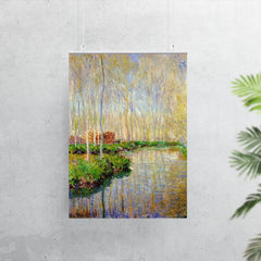 The River Epte by Claude Monet, 1885 poster 7