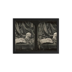 The Sands of Time by Thomas Richard Williams, c. 1850-1852 framed print on a plain backdrop in size 12"x16".