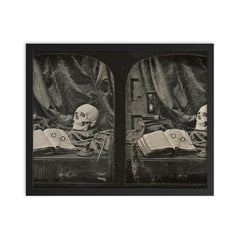 The Sands of Time by Thomas Richard Williams, c. 1850-1852 framed print on a plain backdrop in size 16"x20".