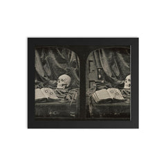 The Sands of Time by Thomas Richard Williams, c. 1850-1852 framed print on a plain backdrop in size 8"x10".