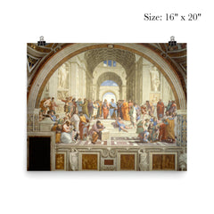 The School of Athens, Stanza della Segnatura by Raphael poster 2