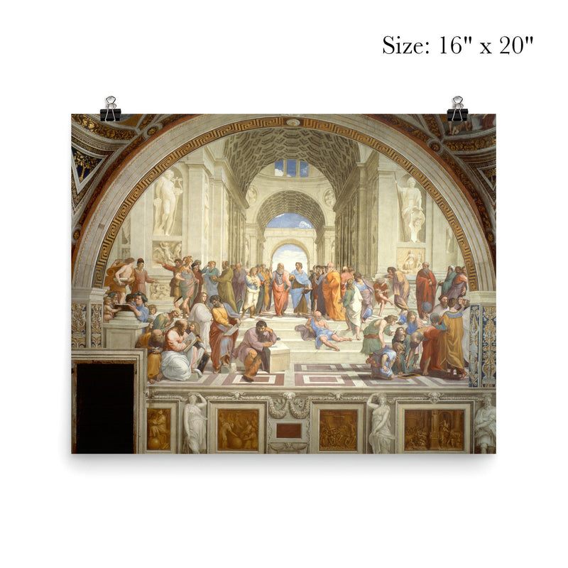 The School of Athens, Stanza della Segnatura by Raphael poster 2