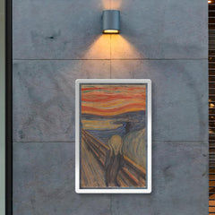 The Scream by Edvard Munch poster mockup 2