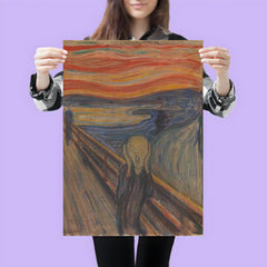 The Scream by Edvard Munch poster mockup 3