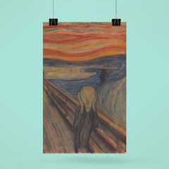 The Scream by Edvard Munch poster mockup 6
