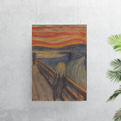 The Scream by Edvard Munch poster mockup 7