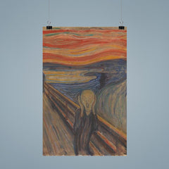 The Scream by Edvard Munch poster mockup 9