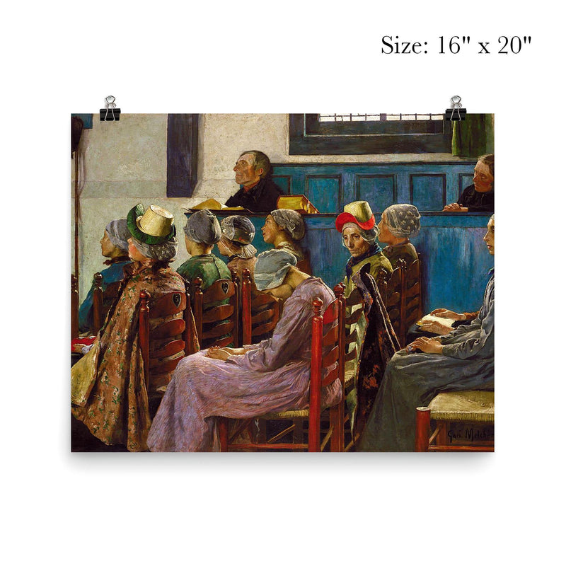The Sermon by Gari Melchers poster 2