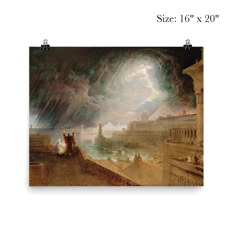 The Seventh Plague of Egypt by John Martin, 1823 poster 2
