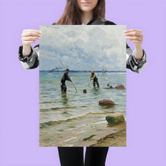 The Shell Fisherman by Peder Mork Monsted, 1891 poster 3