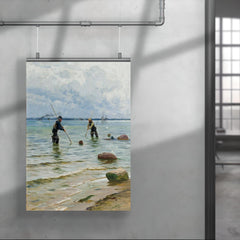 The Shell Fisherman by Peder Mork Monsted, 1891 poster 4