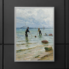 The Shell Fisherman by Peder Mork Monsted, 1891 poster 5