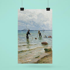 The Shell Fisherman by Peder Mork Monsted, 1891 poster 6