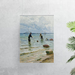 The Shell Fisherman by Peder Mork Monsted, 1891 poster 7