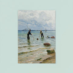 The Shell Fisherman by Peder Mork Monsted, 1891 poster 8