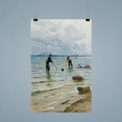 The Shell Fisherman by Peder Mork Monsted, 1891 poster 9