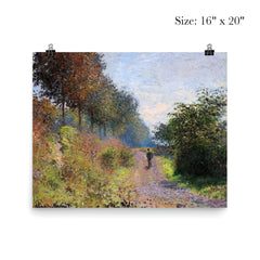 The Sheltered Path by Claude Monet, 1873 poster 2
