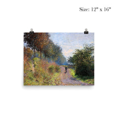 The Sheltered Path by Claude Monet, 1873 poster 3