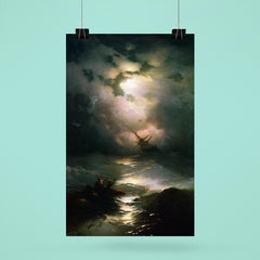 The Shipwreck on the Northern Sea by Ivan Aivazovsky, 1865 poster 6