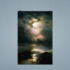 The Shipwreck on the Northern Sea by Ivan Aivazovsky, 1865 poster 9