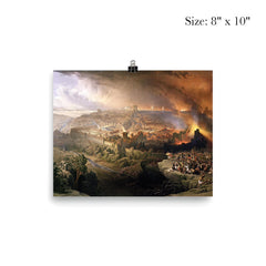 The Siege and Destruction of Jerusalem by the Romans Under the Command of Titus by David Roberts, 1850 poster 4