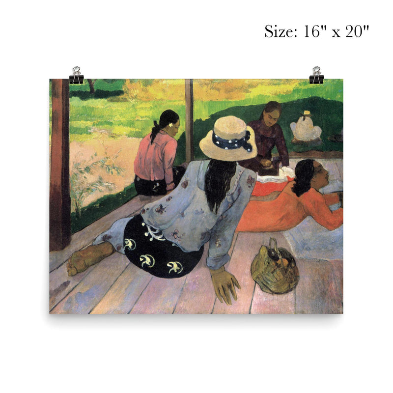 The Siesta by Paul Gauguin poster 2