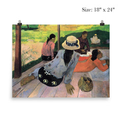 The Siesta by Paul Gauguin poster 5