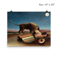 The Sleeping Gypsy by Henri Rousseau, 1897 poster 2