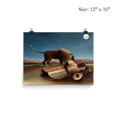 The Sleeping Gypsy by Henri Rousseau, 1897 poster 3