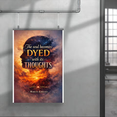 The soul becomes dyed with its thoughts Marcus Aurelius poster 4