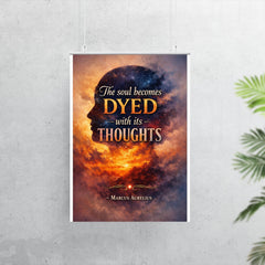 The soul becomes dyed with its thoughts Marcus Aurelius poster 7